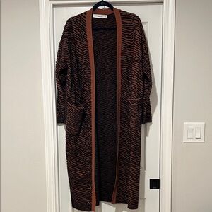 Zara Knit Sweater in Brown and Black